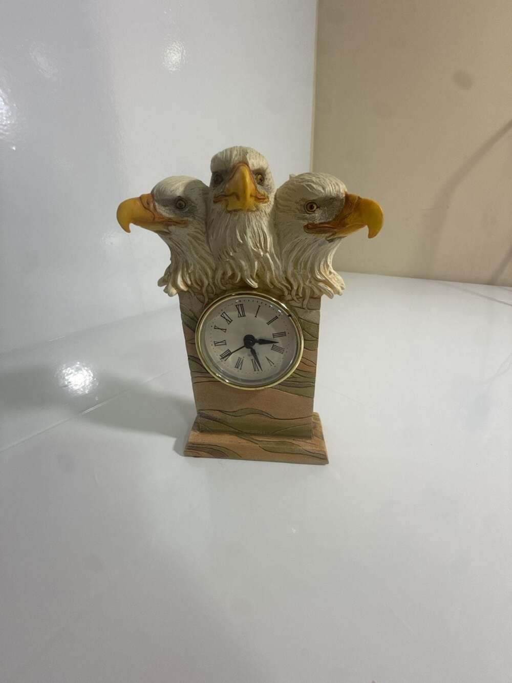 Crosa American Triple Eagles Damaged Head Clock